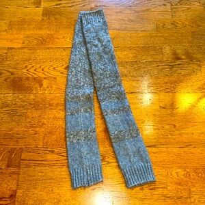 Brand New (no tags) gray with light blue stripe leg or arm warmers.